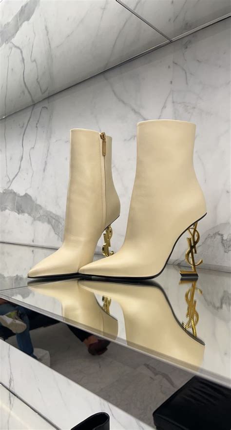 ysl boots madeintyo|YSL boots with YSL heel.